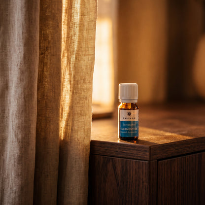 Emendo Eucamenthol Sauna Scent (10ml) - lifestyle by linen curtain