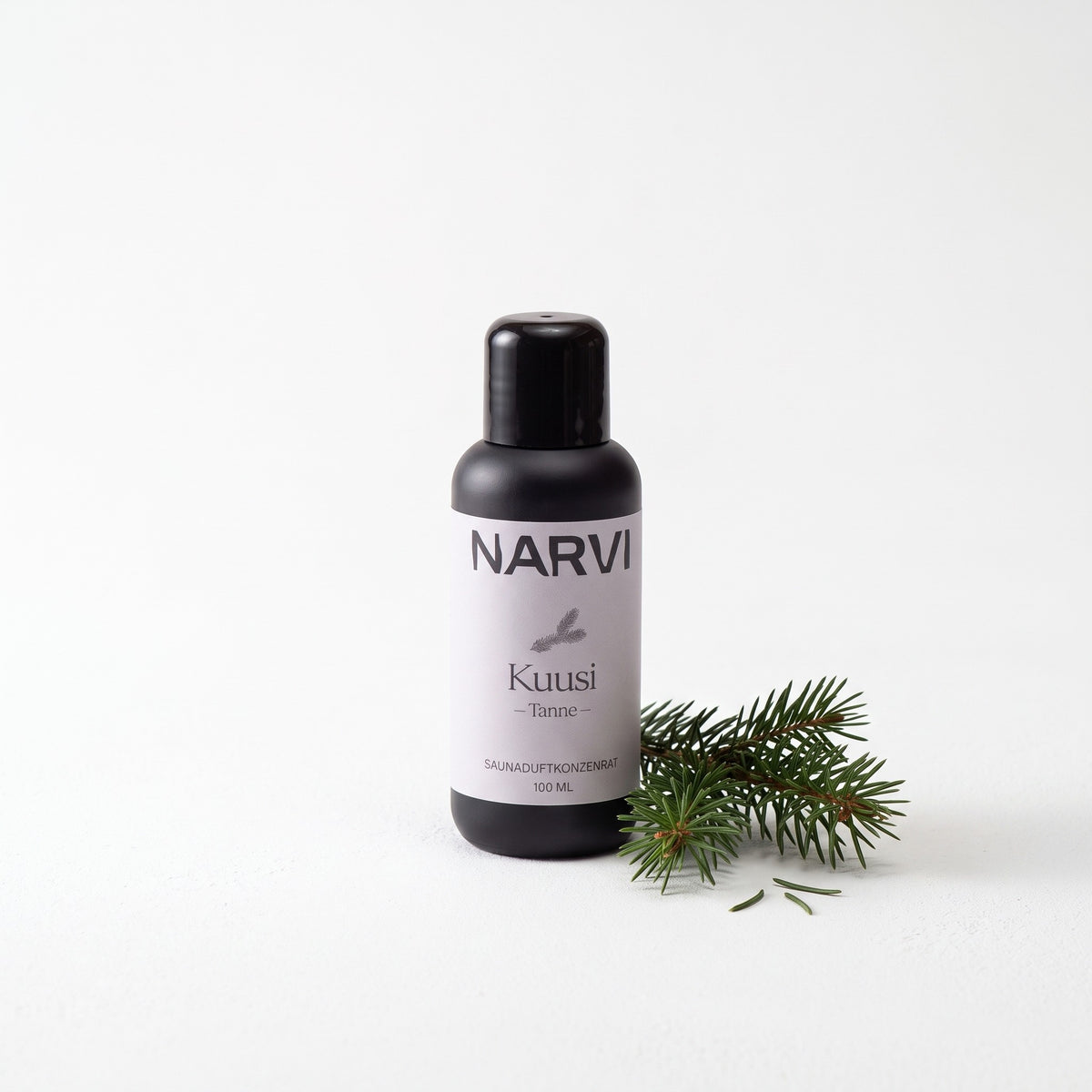 Spruce Sauna Scent by Narvi (100ml) with spruce sprig