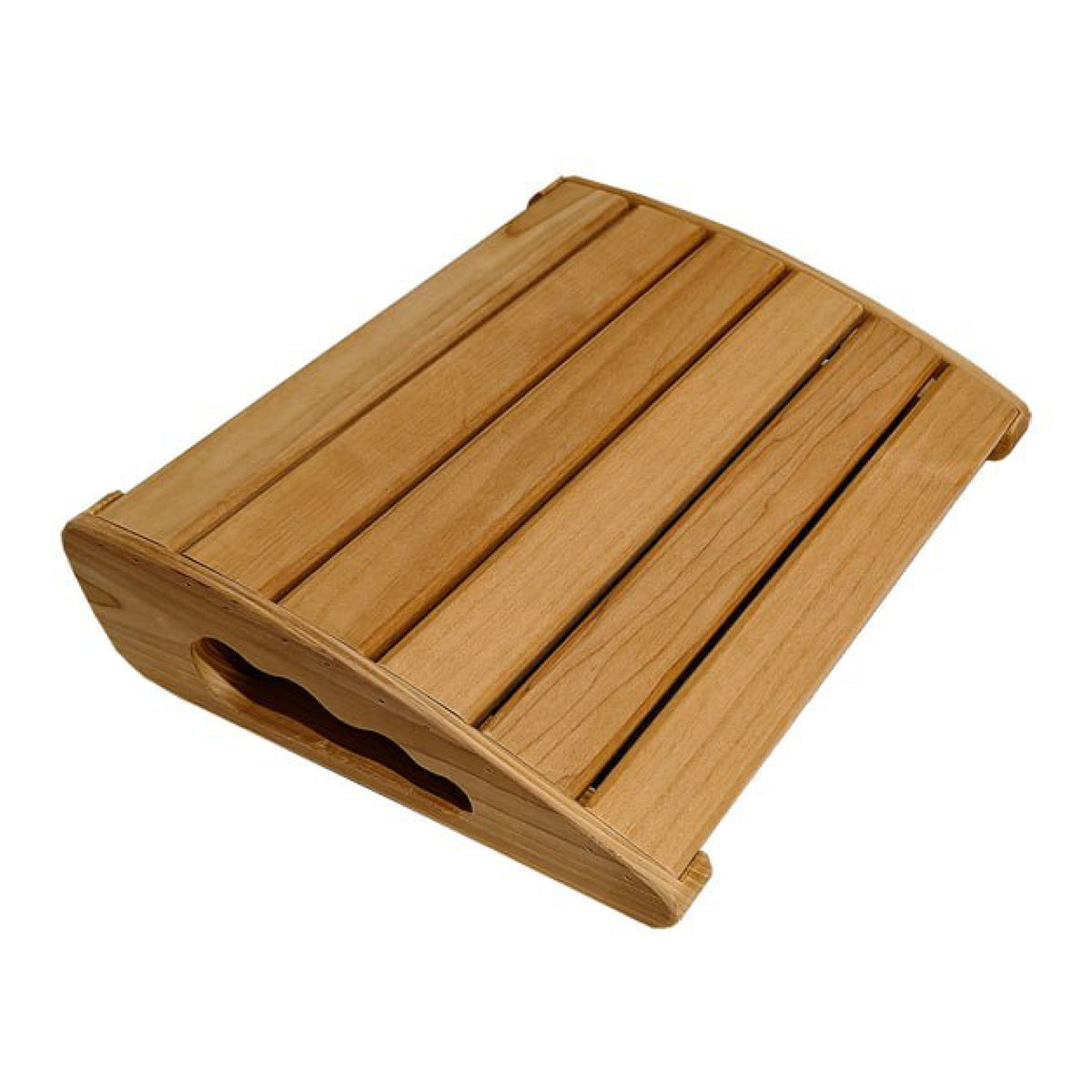 Curved thermo aspen sauna headrest
