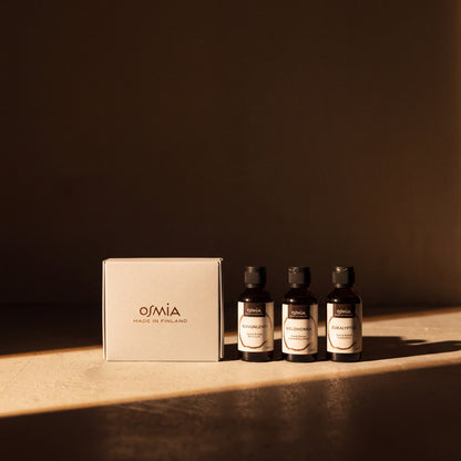 Osmia Classics Sauna Aroma Box - lifestyle in sunlight