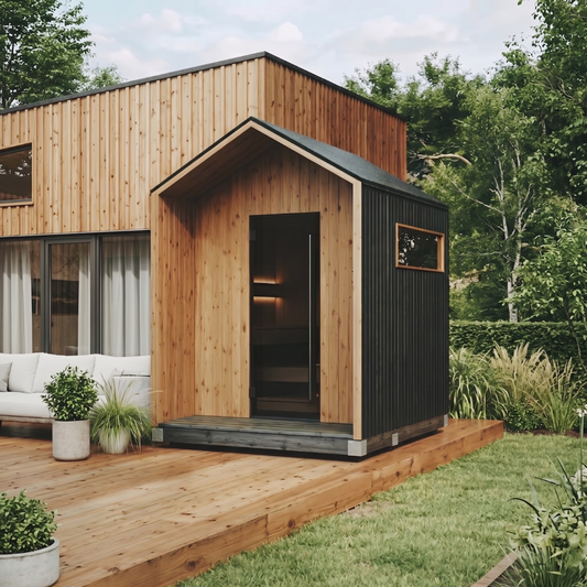 AIRA® Black Outdoor Sauna (4-6 Person)