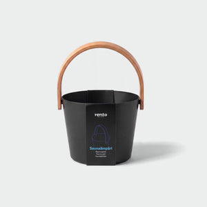 Rento 5l Anodised Aluminium Sauna Bucket in Black