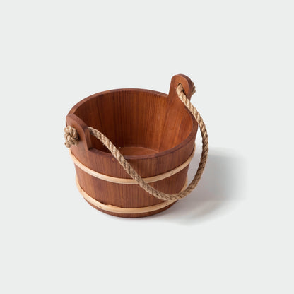 4 Living Sauna Bucket Alder With Rope Handle 4 Litre - interior