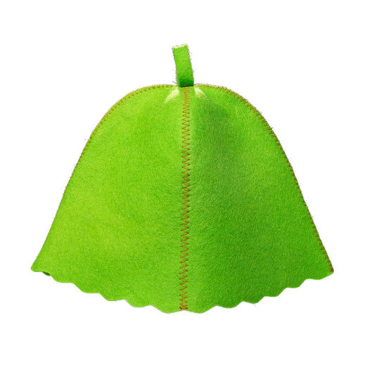 Traditional Green Sauna Hat (100% Wool)