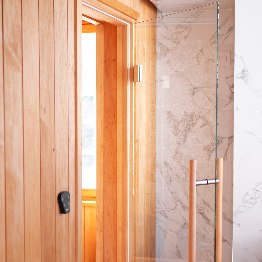 Alder Sauna Wood Cladding Kallio Profile - Finnmark Bespoke Sauna Installation 