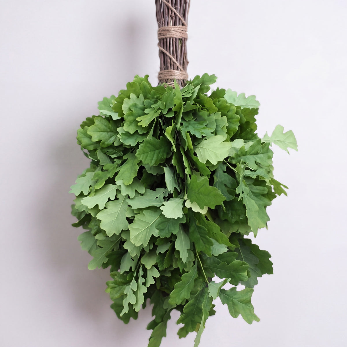Sauna Whisk Oak - leaf detail