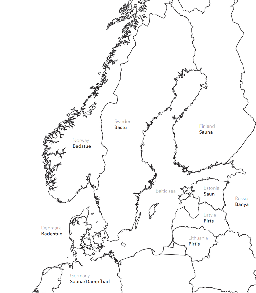 Names for Sauna and Sweat Bathing from across the Nordic Countries and Baltic Region | Finnmark Sauna