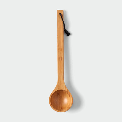 Rento Wooden Sauna Ladle - heat treated bamboo - flat lay