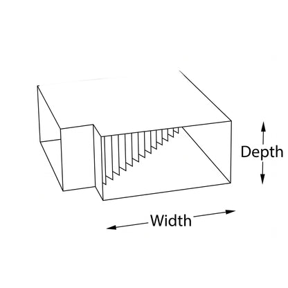150mm/75mm Rectangular Ductwork 90° Square Bend