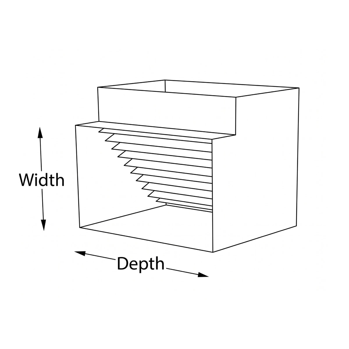150mm/75mm Rectangular Ductwork 90° Square Bend