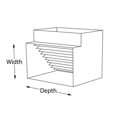 150mm/75mm Rectangular Ductwork 90° Square Bend