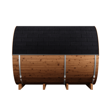 Thermo Wood Barrel Sauna - Regular with Changing Room (4-6 Person)