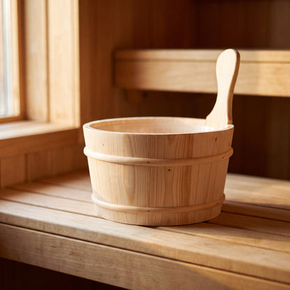 4 Living Sauna Bucket Spruce 4 Litre - in the sauna