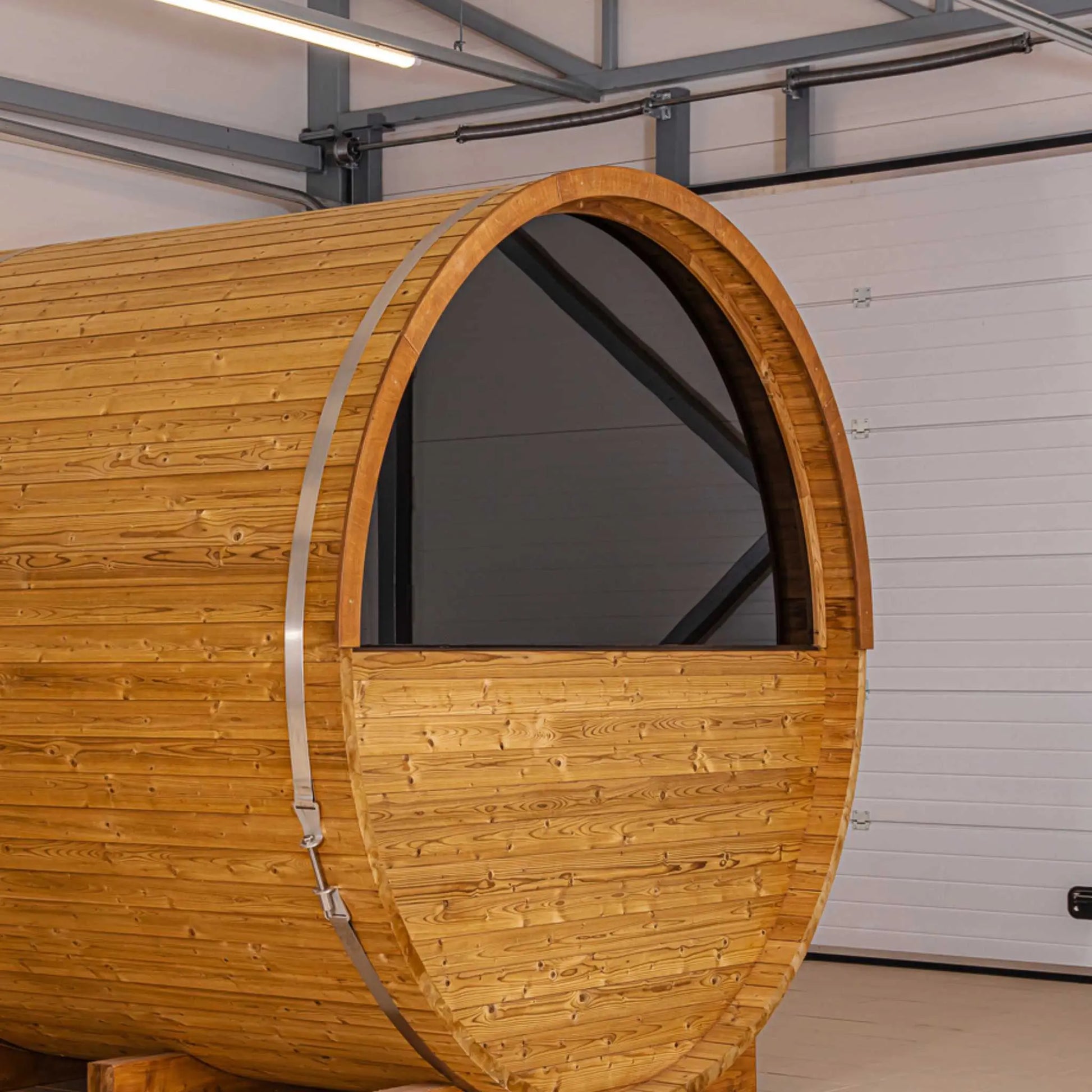 Thermo Wood Barrel Sauna - Regular (L: 223 & ø: 225 cm) Barrel Sauna | Finnmark Sauna