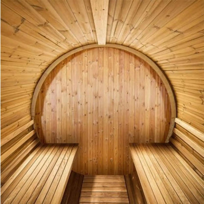 Thermo Wood Barrel Sauna - Regular (L: 223 & ø: 225 cm) Barrel Sauna | Finnmark Sauna