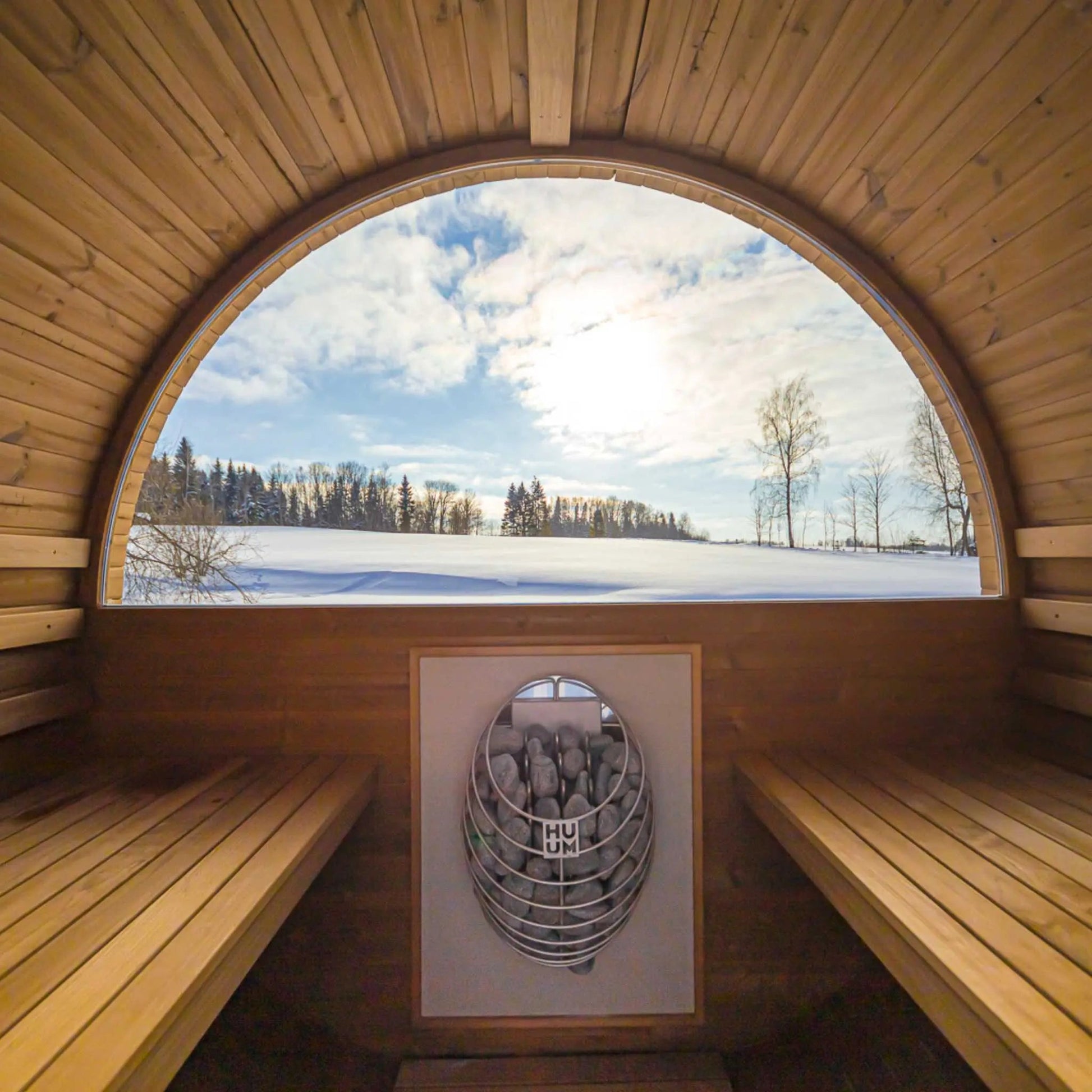 Thermo Wood Barrel Sauna - Regular (L: 223 & ø: 225 cm) Barrel Sauna | Finnmark Sauna