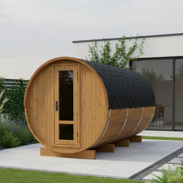 Thermo Wood Barrel Sauna - Large (6-8 Person)