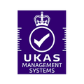 UKAS Management Systems logo with a purple background