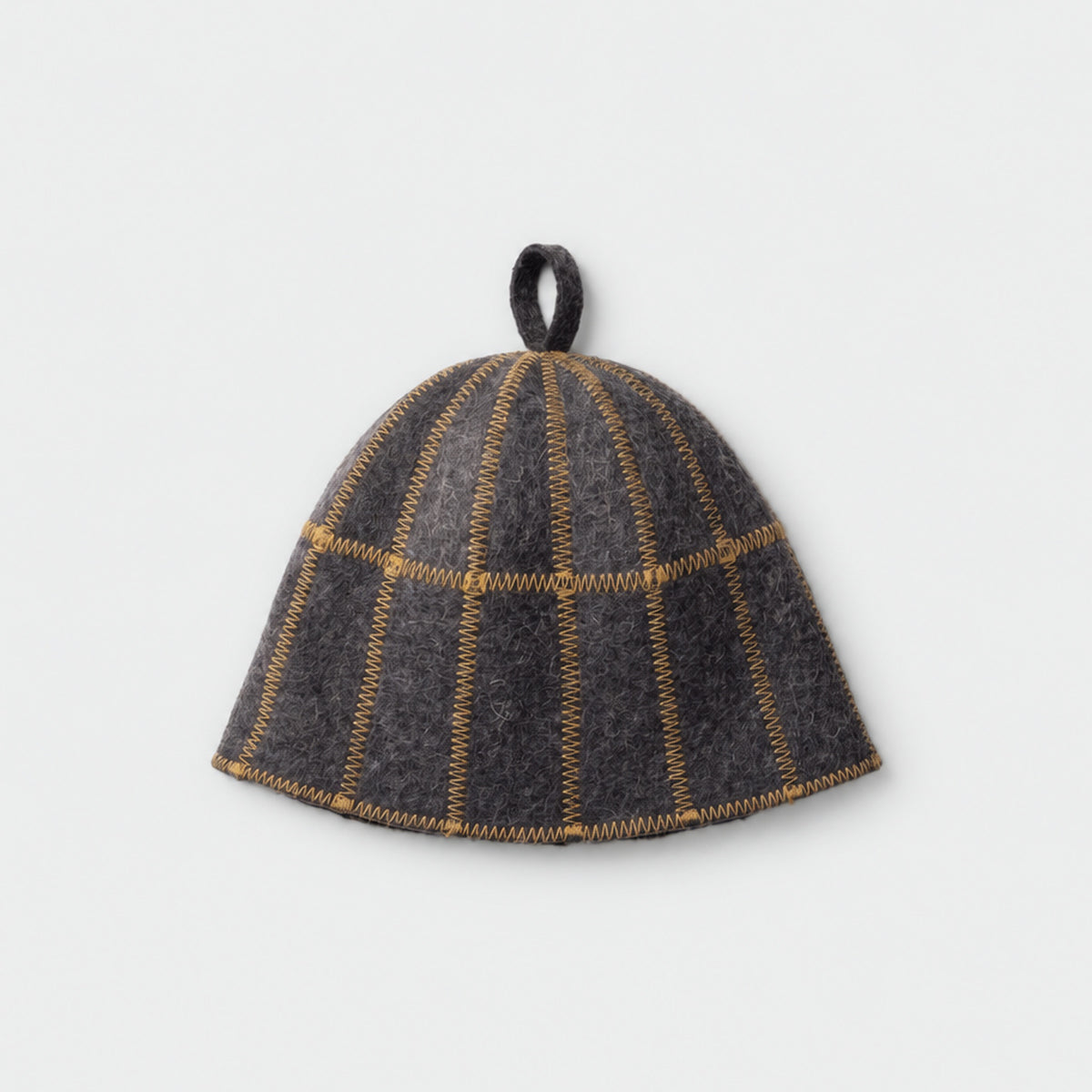 Sauna Hat Grey (Wool Felt) - flat lay