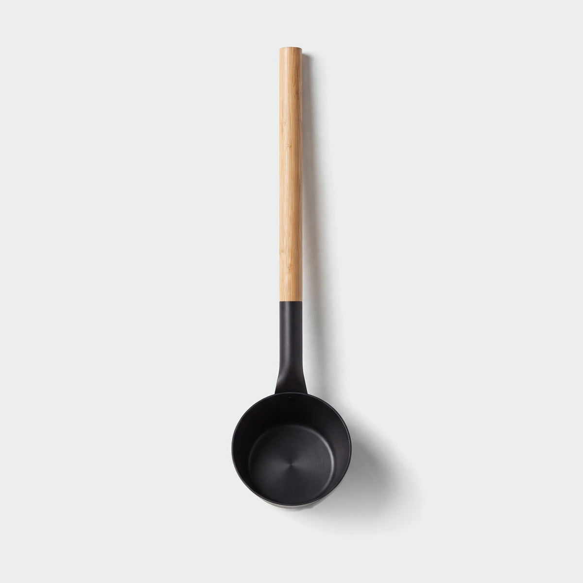 Rento Anodised Aluminium Sauna Ladle in Black - flat lay