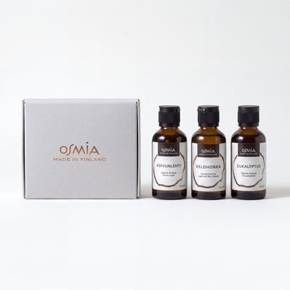 Sauna Aroma Box (Classics) by Osmia (3x 50ml) - hero front