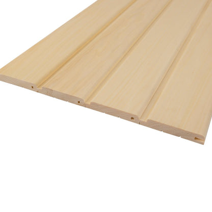 Aspen Sauna Wood Cladding STP 90mm (Pack of 6) by Finnmark Sauna Sauna Timber | Finnmark Sauna