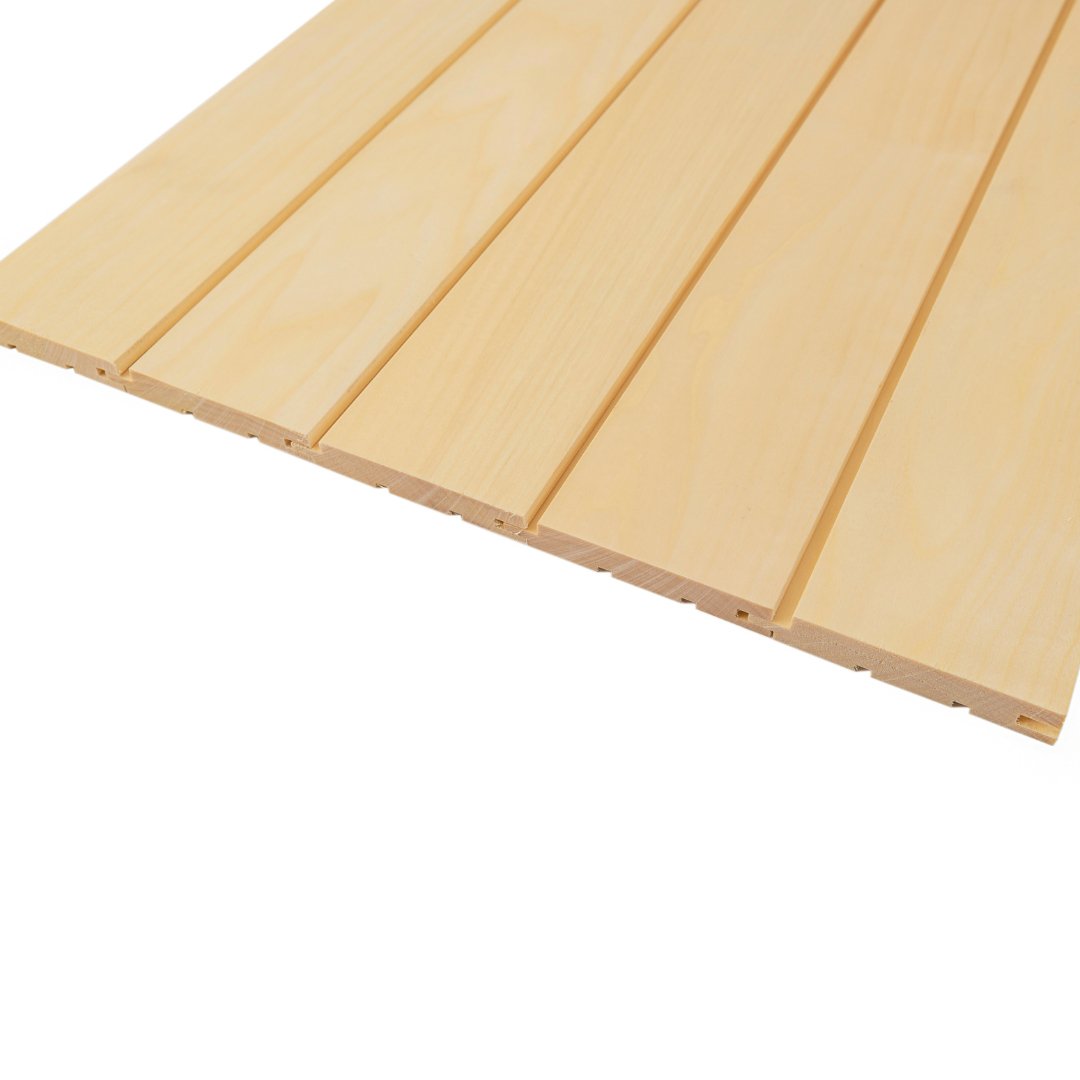 Aspen Sauna Wood Cladding STS4 120mm (Pack of 6) by Finnmark Sauna Sauna Timber | Finnmark Sauna