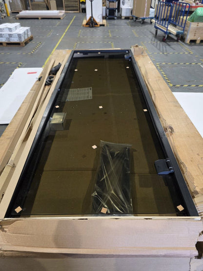 Black Sauna Door with Bronze Glass (Classic Black) (B - Stock) Sauna Door | Finnmark Sauna