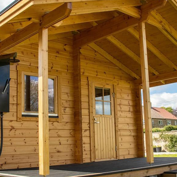 Outdoor Sauna Cabin Installation