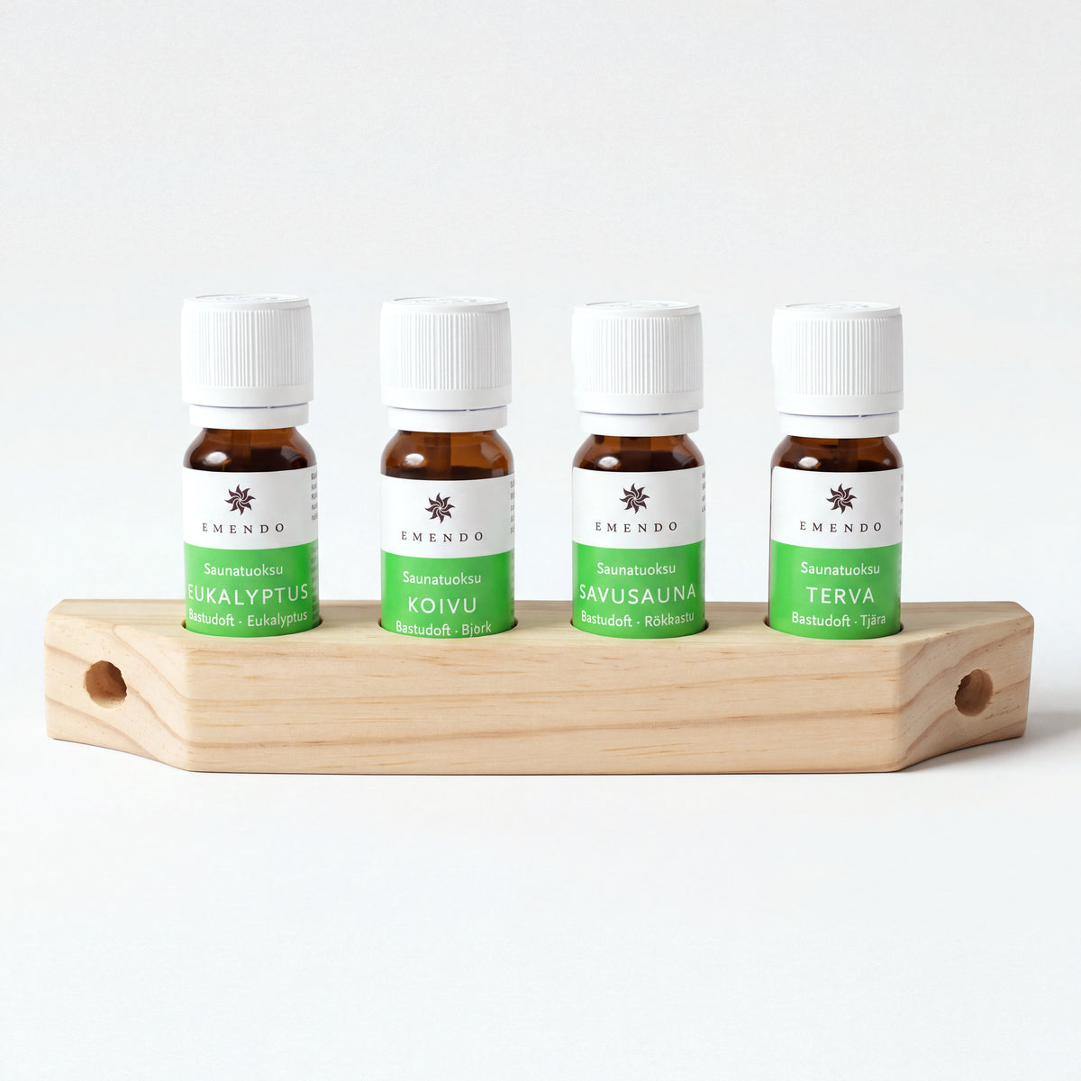 Emendo Sauna Scent Wall Rack (4 x 10ml) - hero front