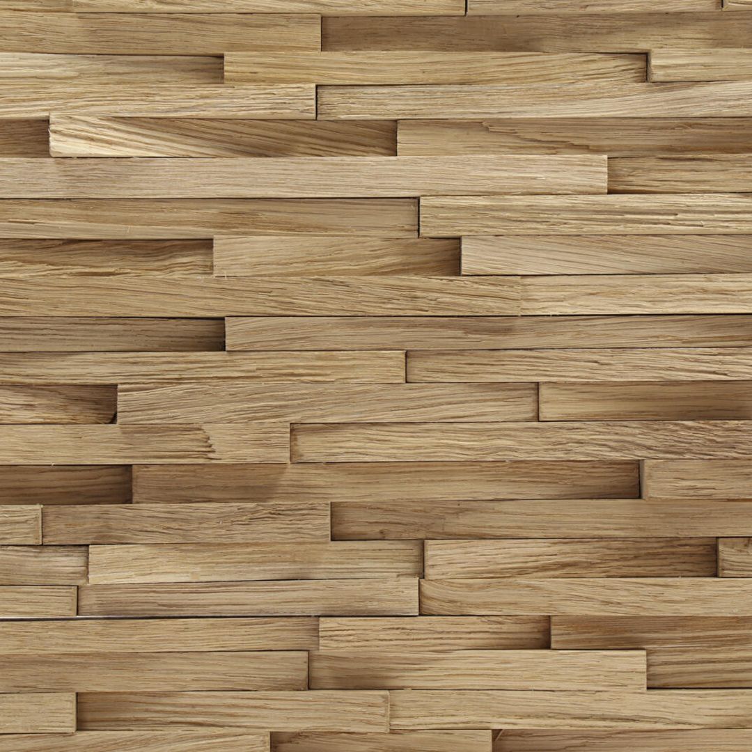 Decorative Oak Wood Wall Panel - Trail (1 m²) Sauna Kits | Finnmark Sauna