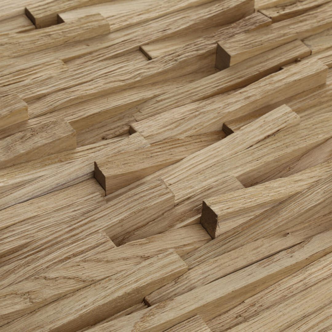 Decorative Oak Wood Wall Panel - Trail (1 m²) Sauna Kits | Finnmark Sauna