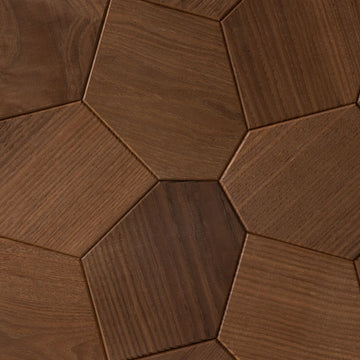 Decorative Thermo Radiata Pine Wood Wall Panel - Hexagon (1 m²) Sauna Kits | Finnmark Sauna