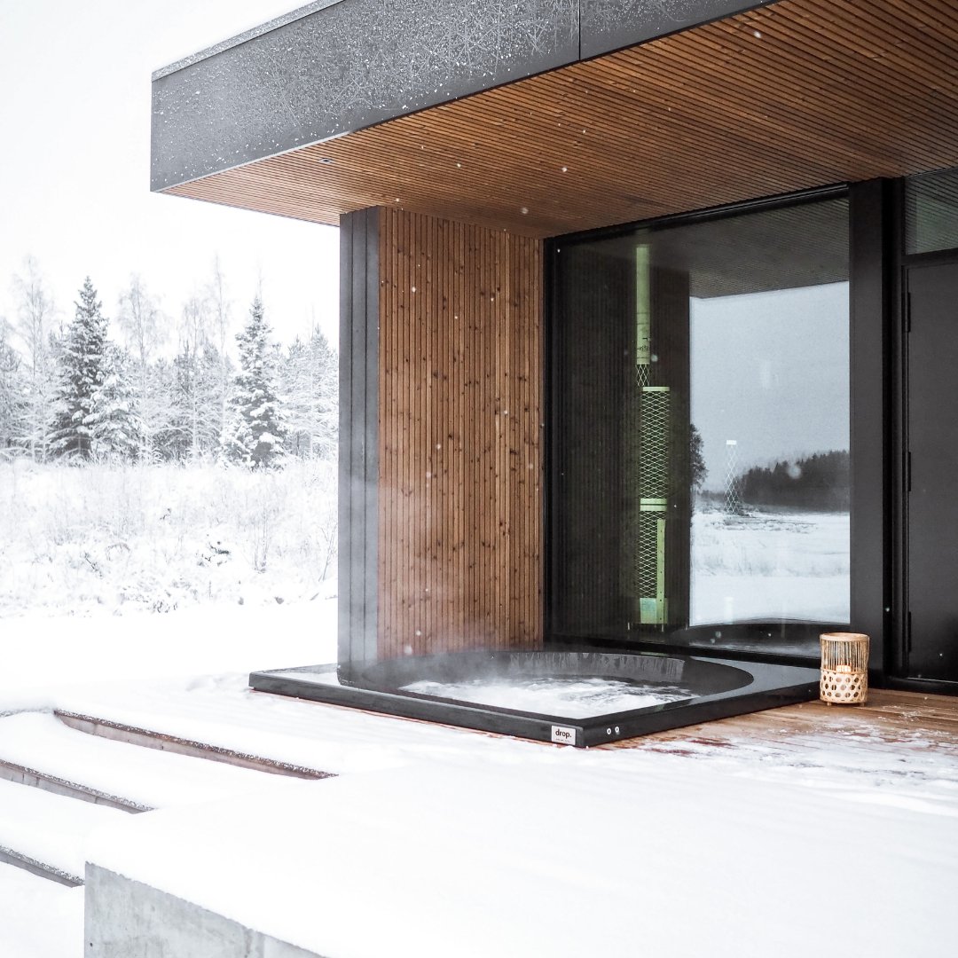 Drop S Outdoor Hot Tub by Drop Spa Hot Tub | Finnmark Sauna