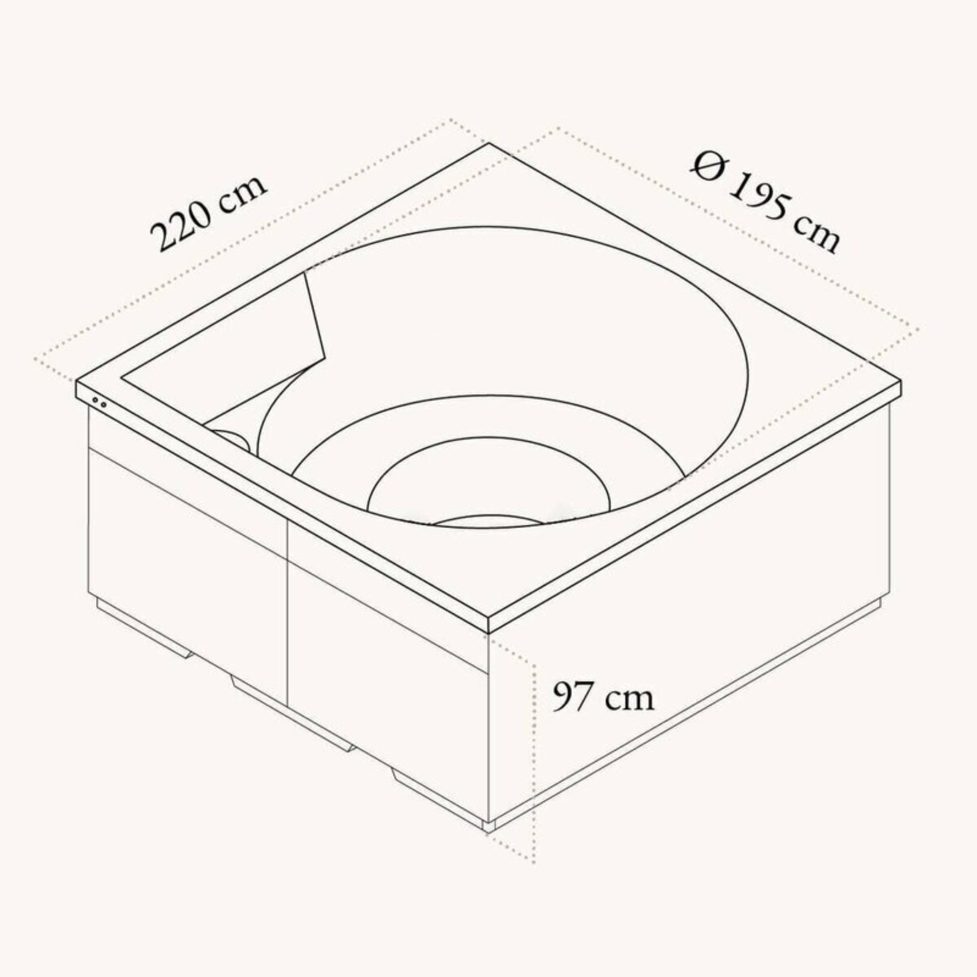 Drop X Outdoor Hot Tub by Drop Spa Spa | Finnmark Sauna