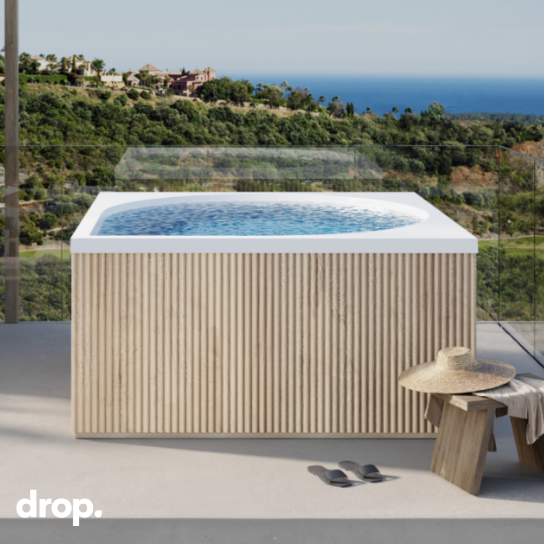 Drop Outdoor Hot Tub Accoya Skirting by Drop Spa (Skirting ONLY)