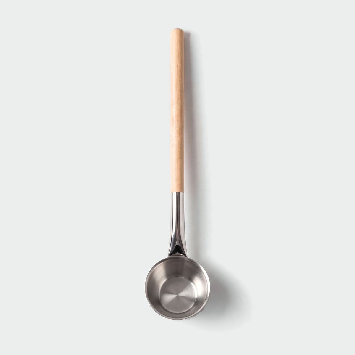 Rento x Harri Koskinen Glossy Steel Sauna Ladle - flat lay