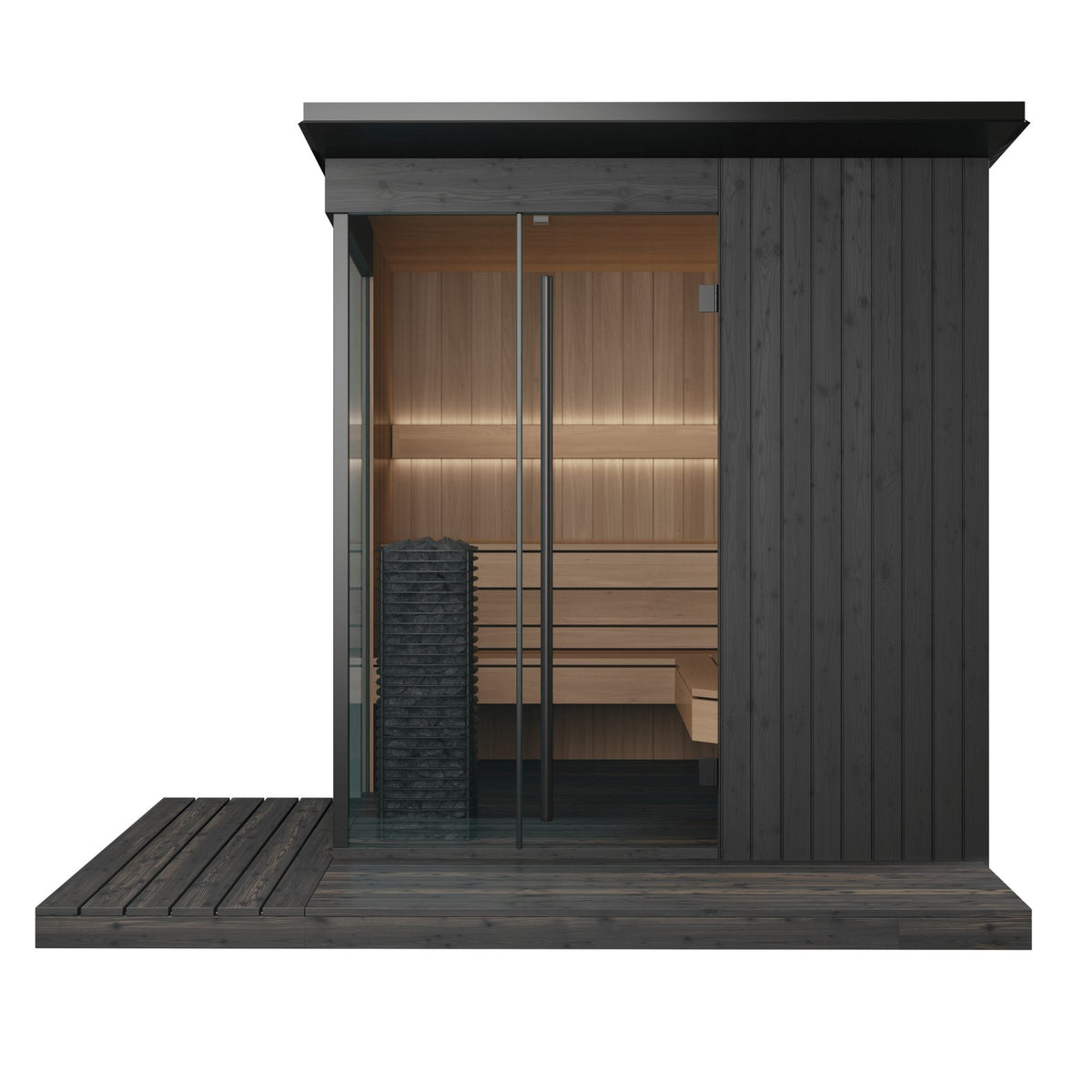 EDEN® Black Outdoor Sauna (5-6 Person)