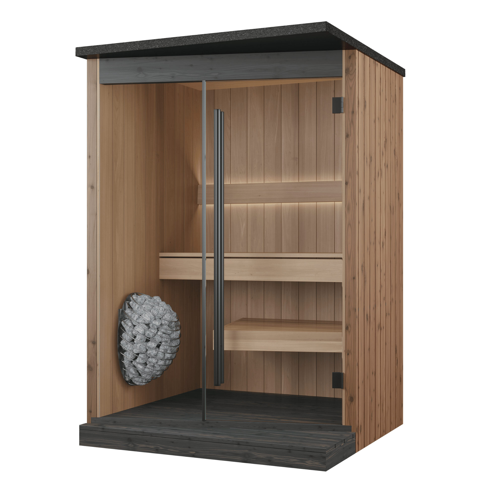 EMBA® Outdoor Sauna (2 Person) Modular Outdoor Sauna | Finnmark Sauna