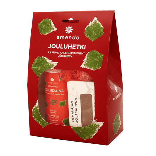 Emendo Sauna Christmas Gift Set - Salt Soap & Christmas Sauna Scent (500ml) | Finnmark Sauna (Copy) Sauna Scents | Finnmark Sauna