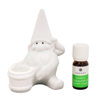 Emendo White Sauna Gnome and Eucalyptus Sauna Scent Oil (10ml) | Finnmark Sauna