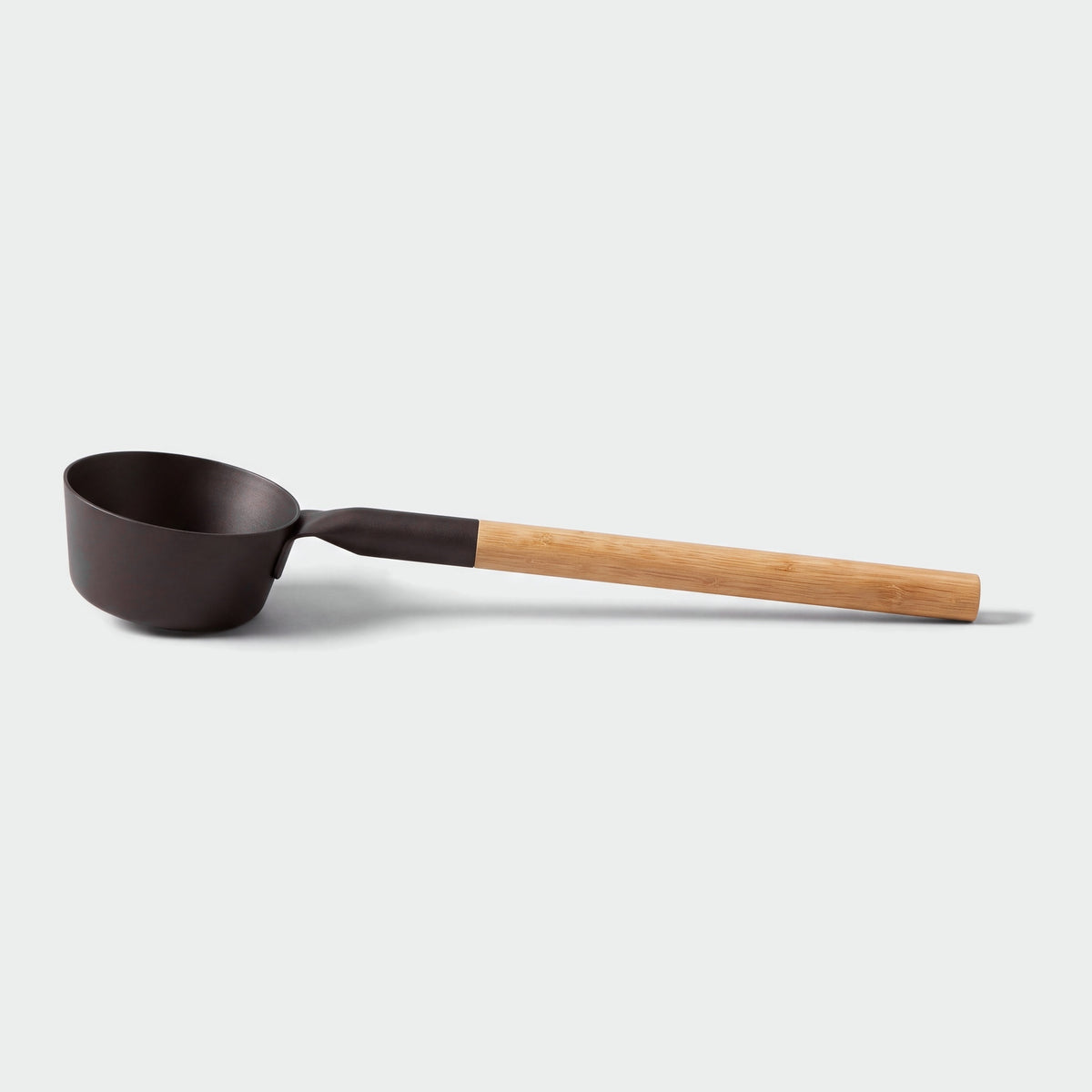 Rento Anodised Aluminium Sauna Ladle in Brown/Black - side profile