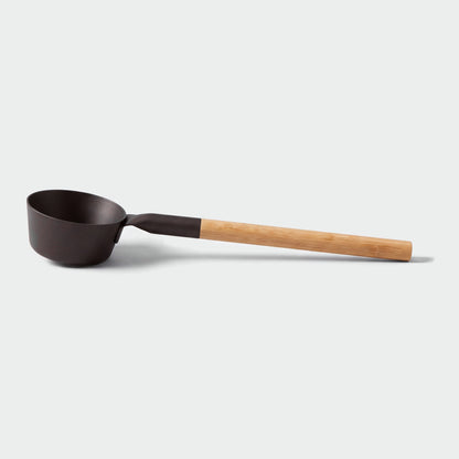 Rento Anodised Aluminium Sauna Ladle in Brown/Black - side profile