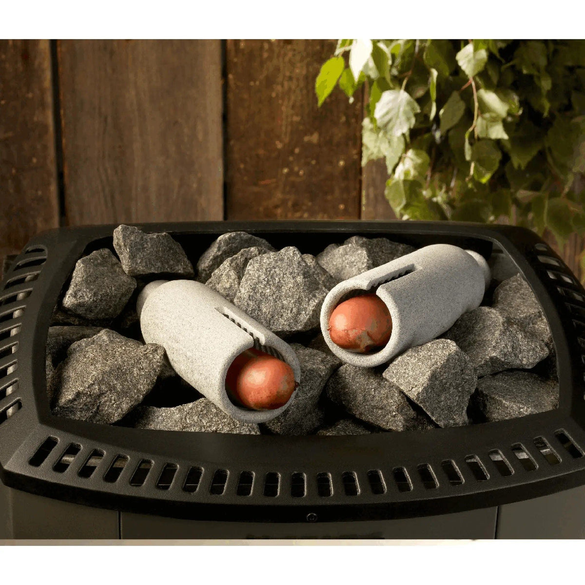 Finnish Soapstone Sauna Sausage/Hot Dog Cooker - Makkaraputki