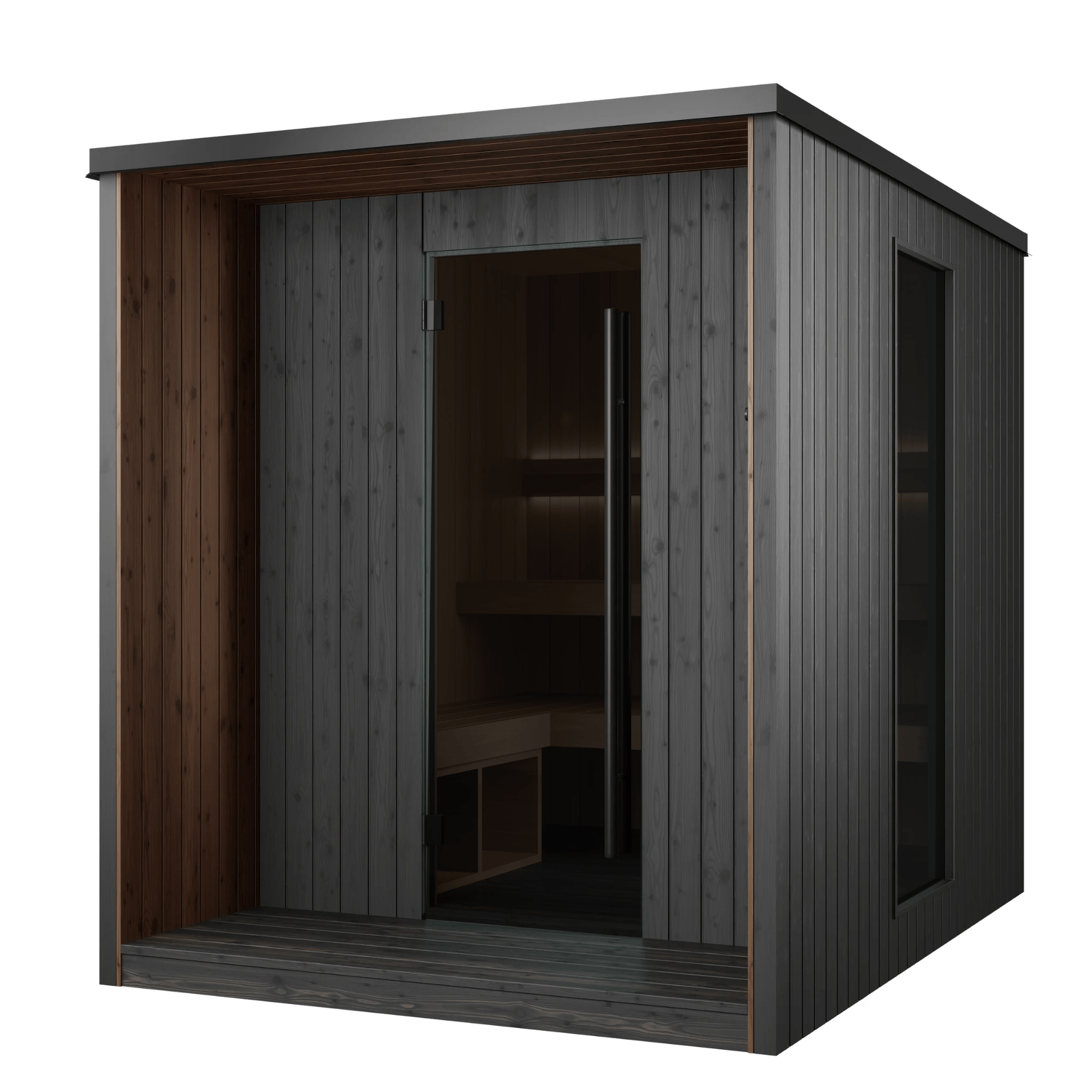 Finnmark IGNIS® Black Outdoor Sauna (3 - 4 Person) Modular Outdoor Sauna | Finnmark Sauna