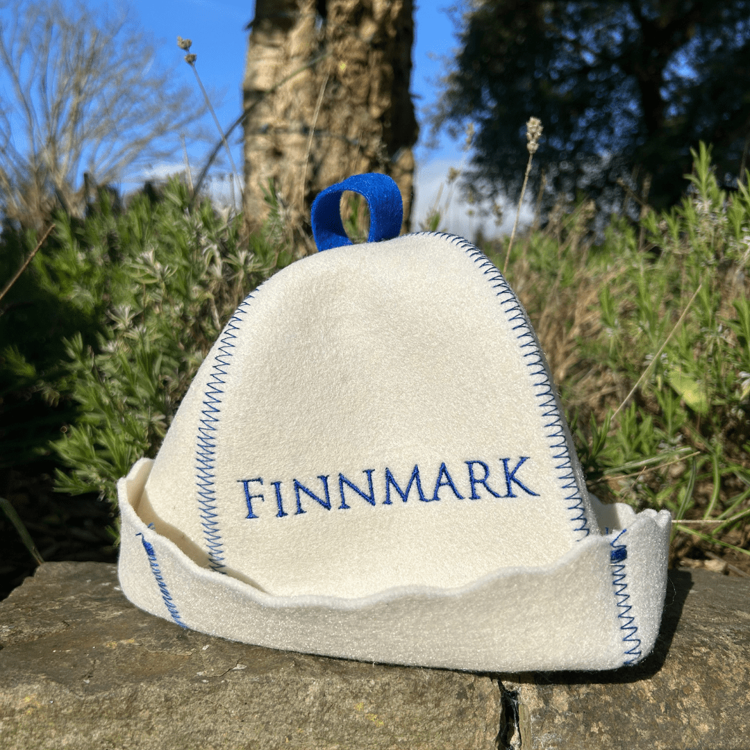 Finnmark Traditional White Sauna Hat 100% Wool Sauna Hat | Finnmark Sauna