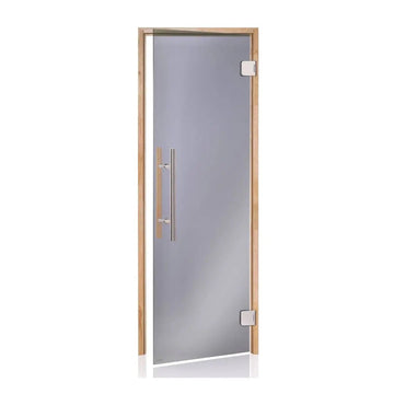Glass Sauna Door with Alder Frame (Premium)