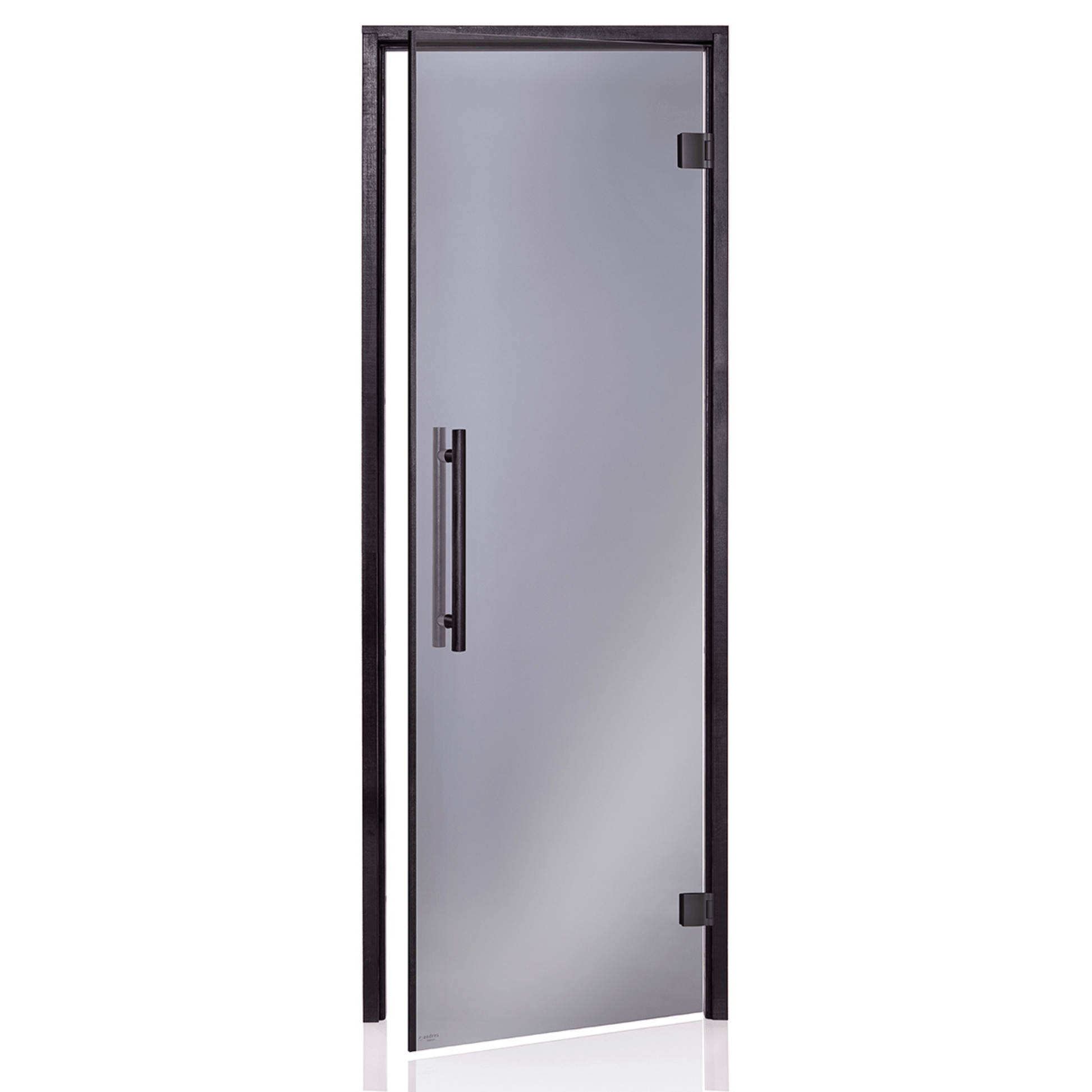 Glass Sauna Room Door with Black Timber Frame (Benelux Black) Sauna Door | Finnmark Sauna
