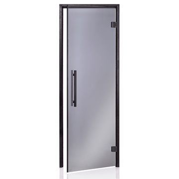 Glass Sauna Room Door with Black Timber Frame (Benelux Black)