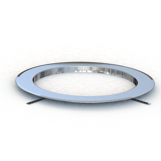 Helo Electric Sauna Heater Integration Collar - Round Chrome Steel Electric Sauna Heater Accessories | Finnmark Sauna